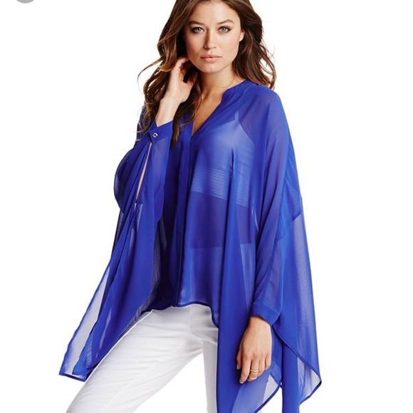 NWT Marciano Chiffon Blouse XS/S - Picture 2 of 8